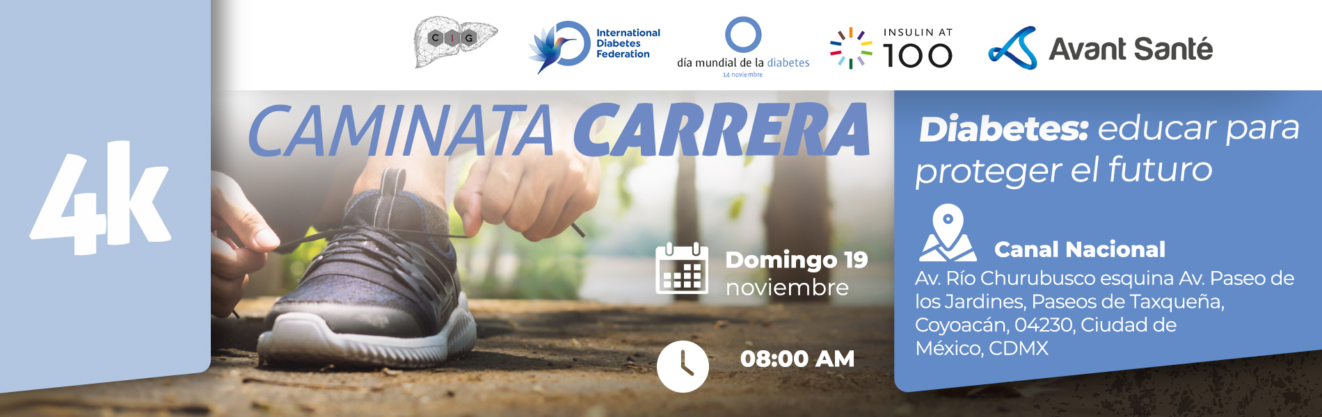 Carrera 4K. Diabetes: educar para proteger el futuro.